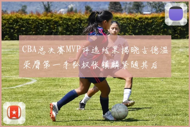 CBA总决赛MVP评选结果揭晓古德温荣膺第一李弘权张镇麟紧随其后